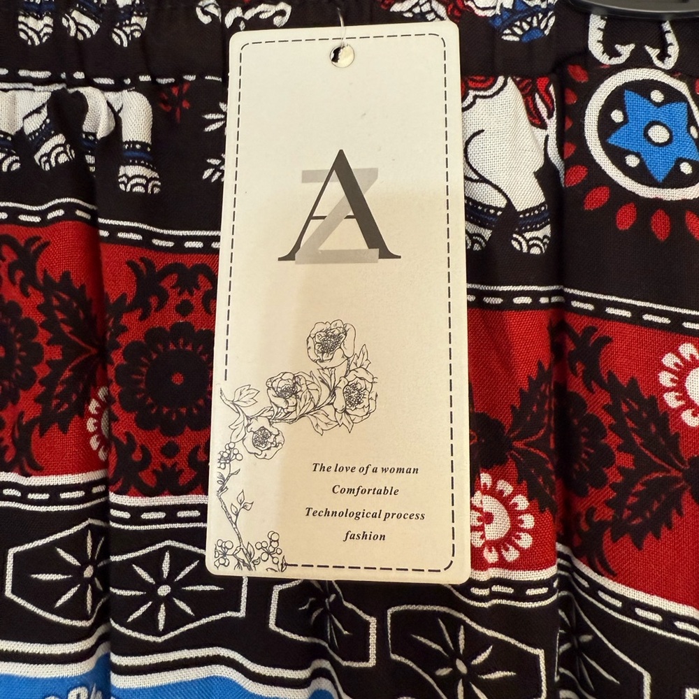 Colorful Patterned Women's Pants - Picture 3 of 3